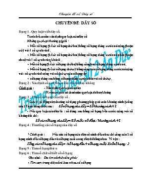 Chuyên đề về Dãy số lớp 5 - Trường Tiểu học số 2 Ân Đức